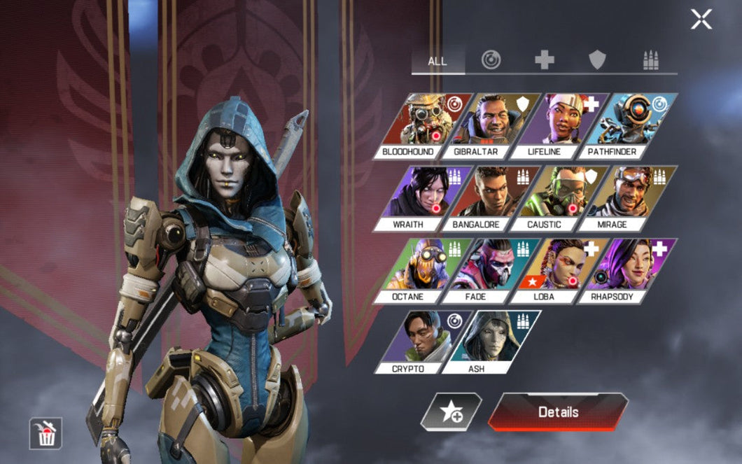 Apex legends - Top Predator Account / 50 Million Apex Coins / All Heirlooms (IOS)