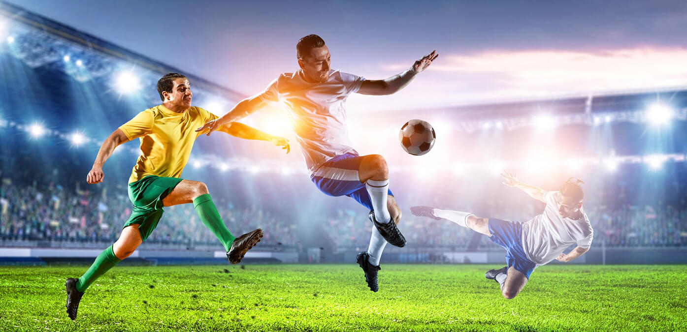 Mid shot referee blowing whistle during football game