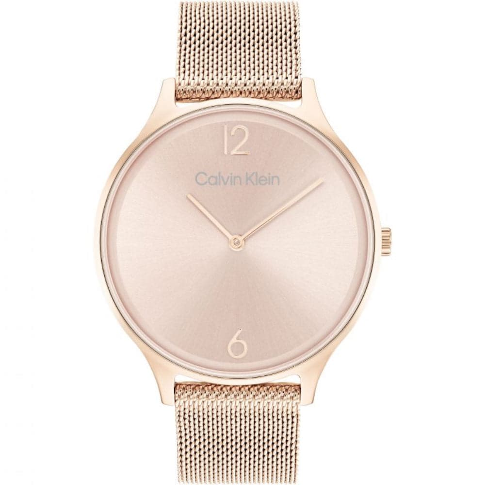 Calvin Klein Rose Gold Dial & Milanese Strap Women Watch 25200002