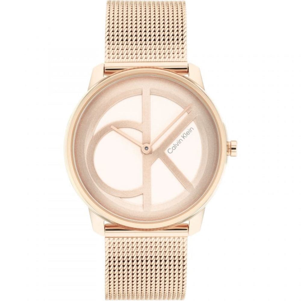 Calvin Klein Rose Gold Milanese Strap Unisex Watch 25200035
