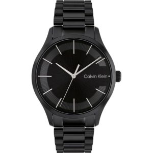 Calvin Klein Black Dial Stainless Steel Strap Unisex Watch 25200040
