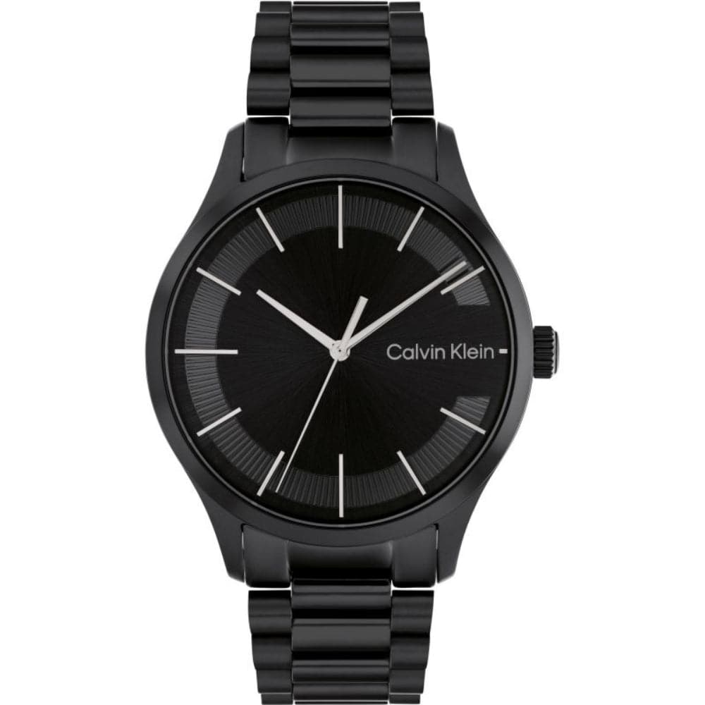 Calvin Klein Black Dial Stainless Steel Strap Unisex Watch 25200040