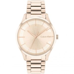 Calvin Klein Rose Gold Dial Stainless Steel Strap Unisex Watch 25200042
