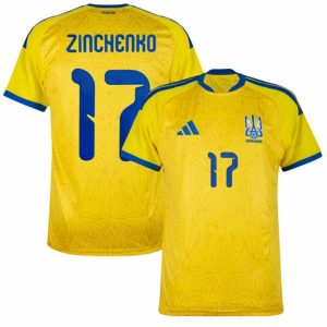 Ukraine Home Zinchenko 17 Fan Jersey Shirt 2026-2027