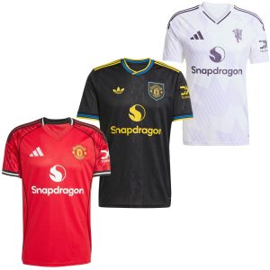 Manchester United Home, Away and Third Kit 3 Fan Jersey Shirt 2025/26