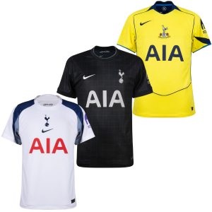 Tottenham Hotspur Home, Away and Third Kit 3 Fan Jersey Shirt 2025/26