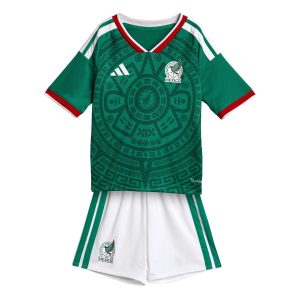 Kids Kit Mexico Home Fan Jersey Shirt 2026 World Cup