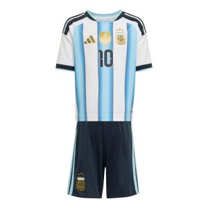 Kids Kit Argentina Home Messi 10 Fan Jersey Shirt 2026 World Cup
