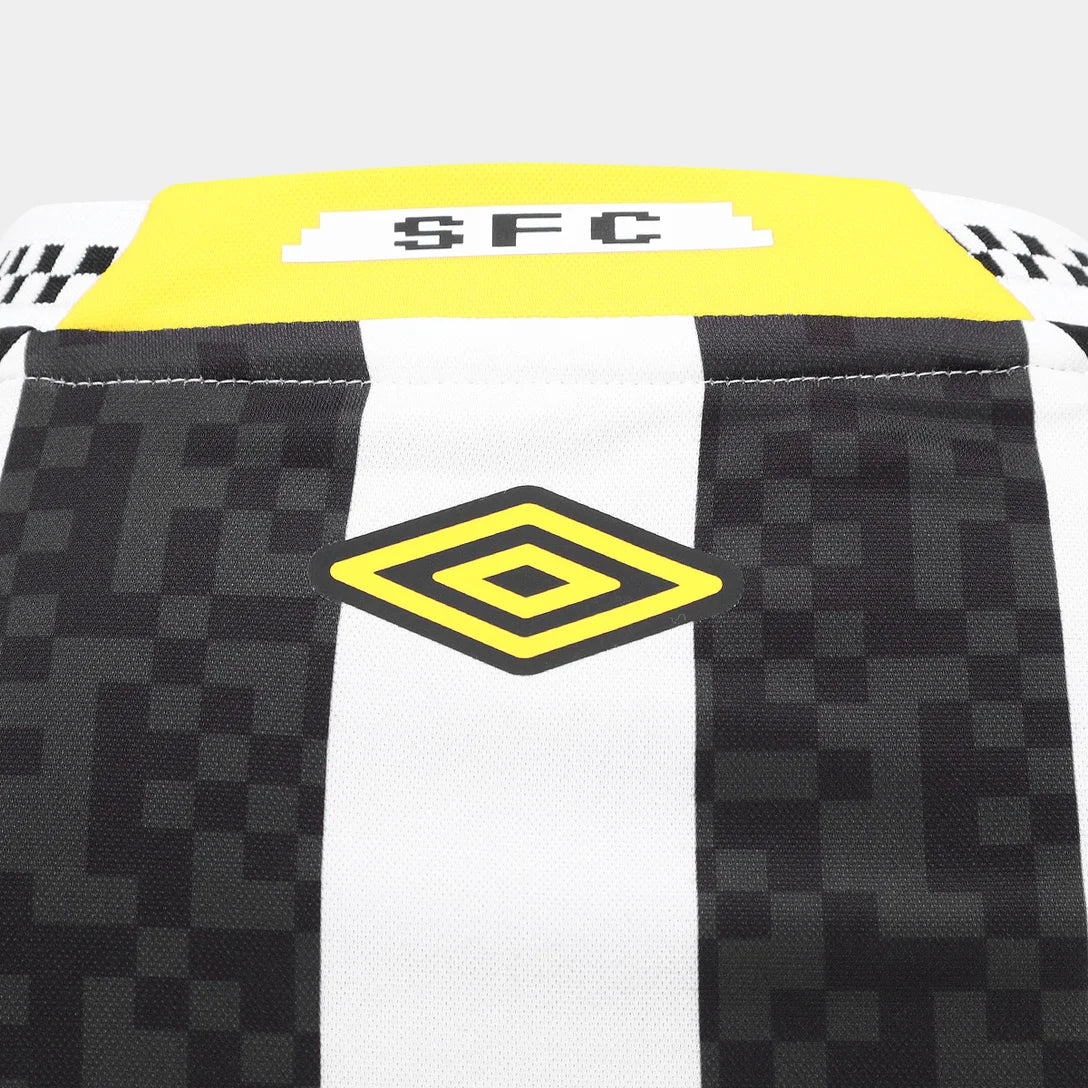 Santos 25/26 Away Jersey - All Sponsors Black - Fan Version