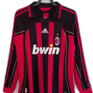 AC Milan 06/07 I Home Jersey - Long Sleeve Retro Version