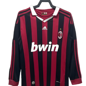 AC Milan 09/10 I Home Jersey - Long Sleeve Retro Version