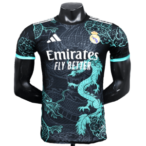 Real Madrid 25/26 Special Edition Jersey - Black and Light Blue - Player Version