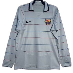 Barcelona 03/04 II Away Jersey - Long Sleeve Retro Version