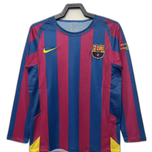 Barcelona 05/06 I Home Jersey - Long Sleeve Retro Version