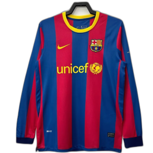 Barcelona 10/11 I Home Jersey - Long Sleeve Retro Version