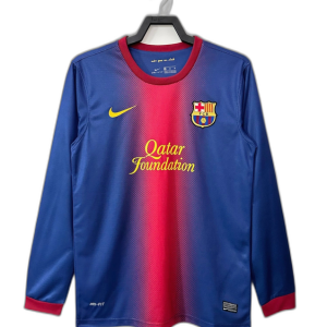 Barcelona 12/13 I Home Jersey - Long Sleeve Retro Version