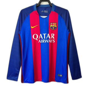Barcelona 16/17 I Home Jersey - Long Sleeve Retro Version