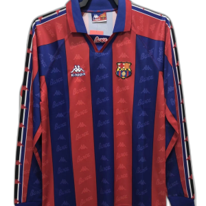 Barcelona 96/97 I Home Jersey - Long Sleeve Retro Version
