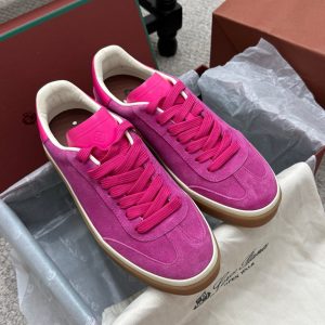 LP sneaker unisex style hot pink sheepskin mix suede 384719
