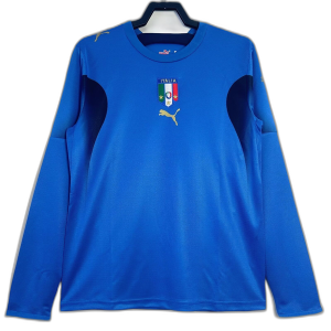 Italy 2006 I Home Jersey - Long Sleeve Retro Version