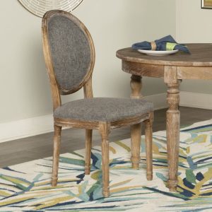 Linon Shiraz Collection Oval Back Chair