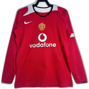 Manchester United 05/06 I Home Jersey - Long Sleeve Retro Version