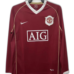 Manchester United 06/07 I Home Jersey - Long Sleeve Retro Version