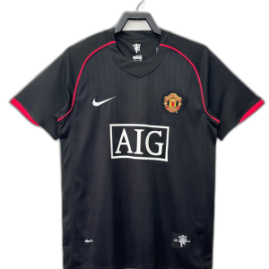 Manchester United 07/08 Black II Away Jersey - Retro Version
