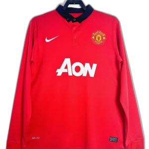 Manchester United 13/14 I Home Jersey - Long Sleeve Retro Version