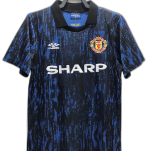 Manchester United 1993 Blue Edition Jersey - Retro Version