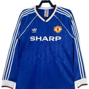 Manchester United 88/90 II Away Jersey - Long Sleeve Retro Version