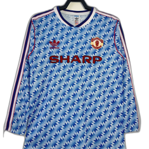 Manchester United 90/92 II Away Jersey - Long Sleeve Retro Version
