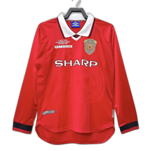 Manchester United 99/00 I Home Jersey - Long Sleeve Retro Version
