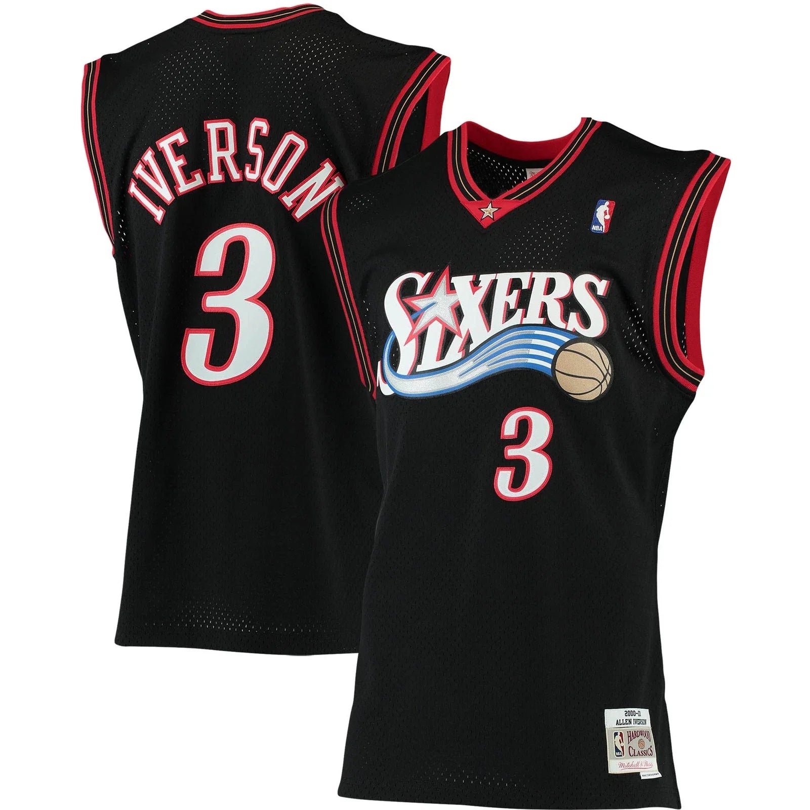 Iverson Black Philadelphia 76ers Unisex 20/21 NBA Jersey