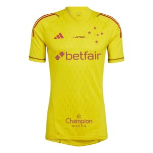 Cruzeiro 24/25 Goalkeeper Jersey - Yellow - All Sponsors - Fan Version