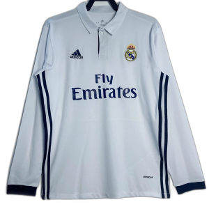 Real Madrid 16/17 I Home Jersey - Long Sleeve Retro Version