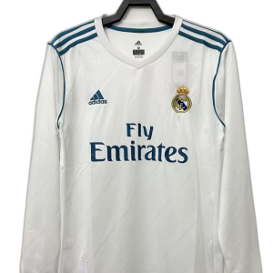 Real Madrid 17/18 I Home Jersey - Long Sleeve Retro Version