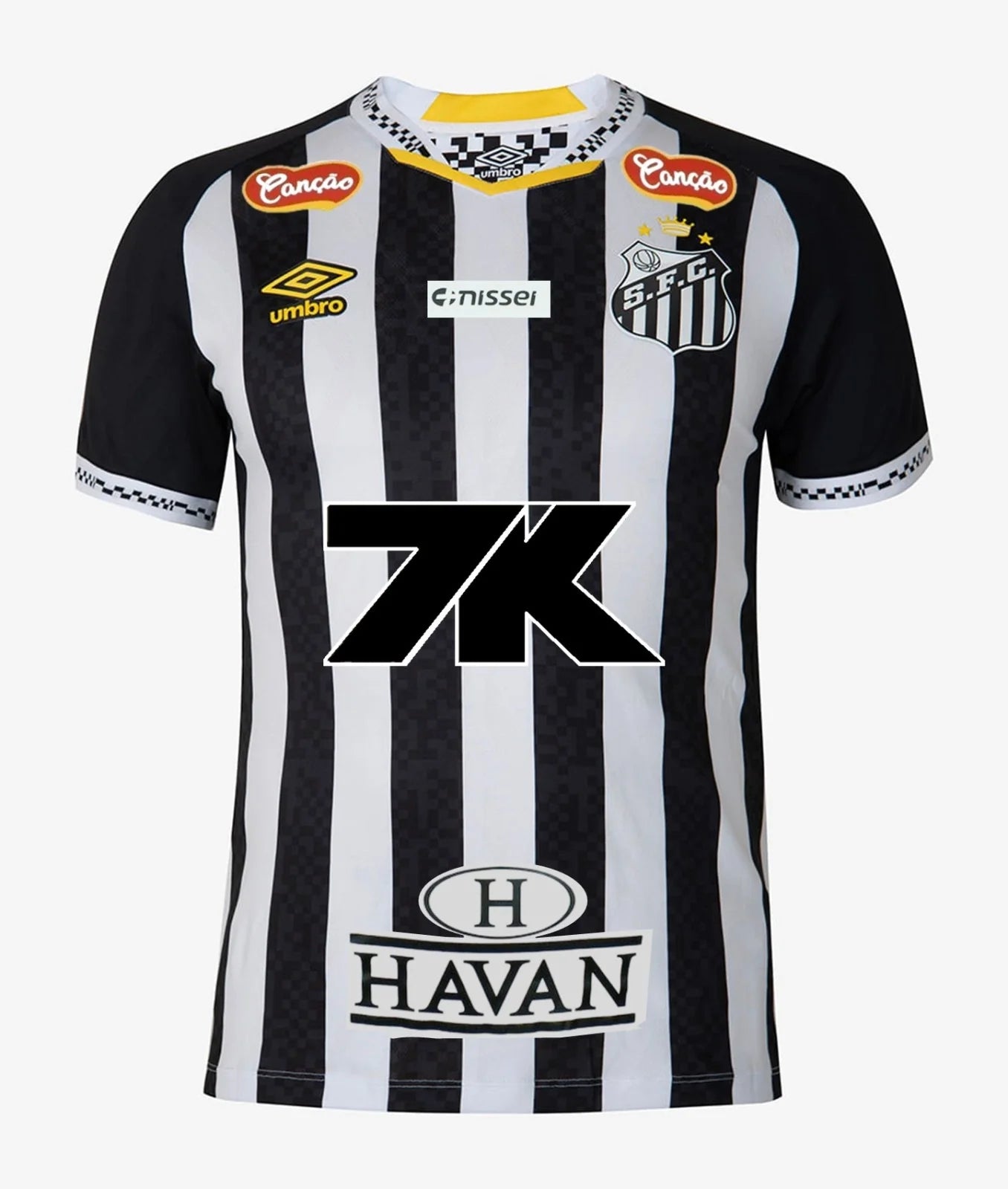 Santos 25/26 Away Jersey - All Sponsors Black - Fan Version