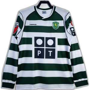 Sporting Lisbon 01/03 I Home Jersey - Long Sleeve Retro Version