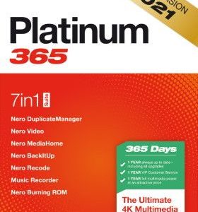 Nero Platinum 365 2021 - 1 PC 1 Year Key GLOBAL