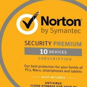 Norton Security Premium - 10 Device + 25 GB - 2 Year - Norton Key EUROPE