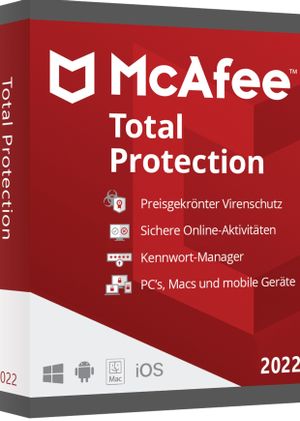 McAfee Total Protection (2022) 1 Device 1 Year Multidevice McAfee Key LATAM